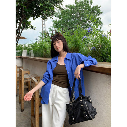 Camicia oversize con taschino