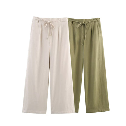Pantaloni ampi con coulisse in vita
