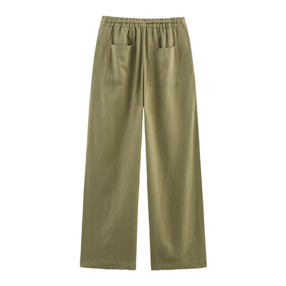 Pantaloni ampi con coulisse in vita