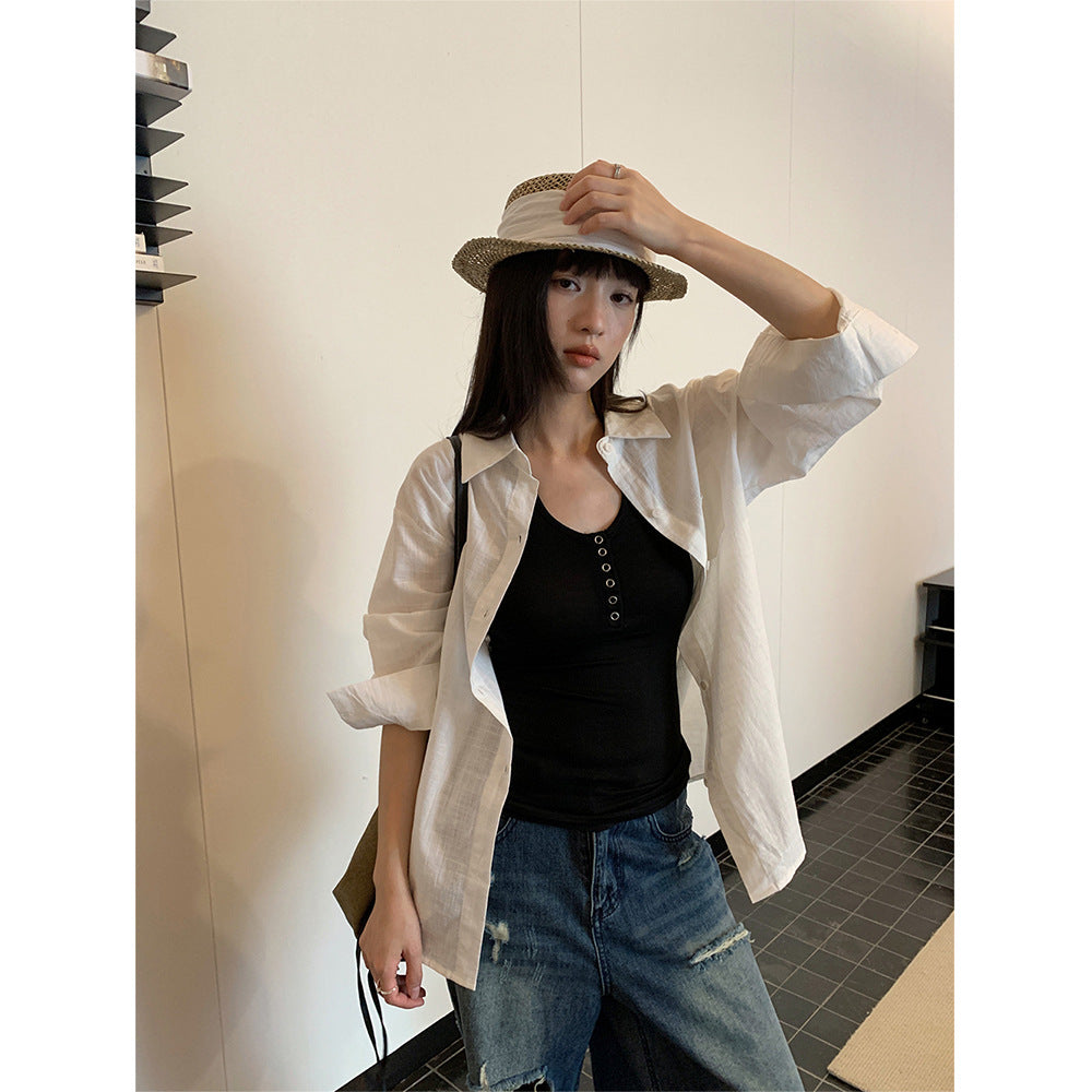 Camicia oversize con taschino