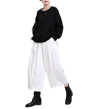 Pantaloni culotte dalla linea ampia