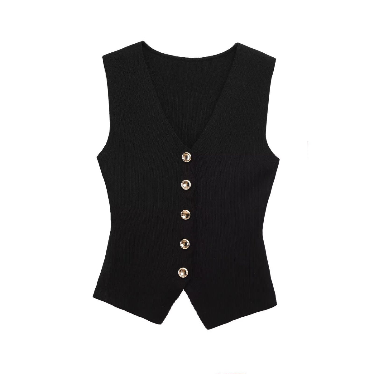 Gilet in maglia con scollo a V