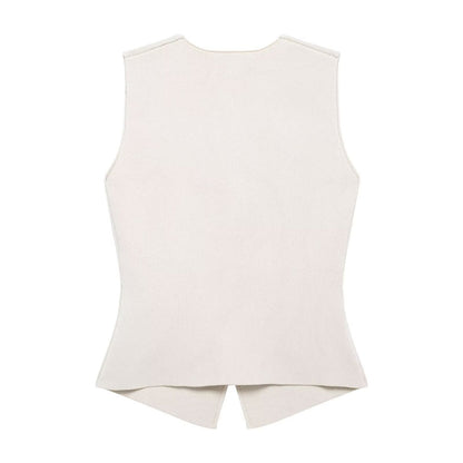 Gilet in maglia con scollo a V