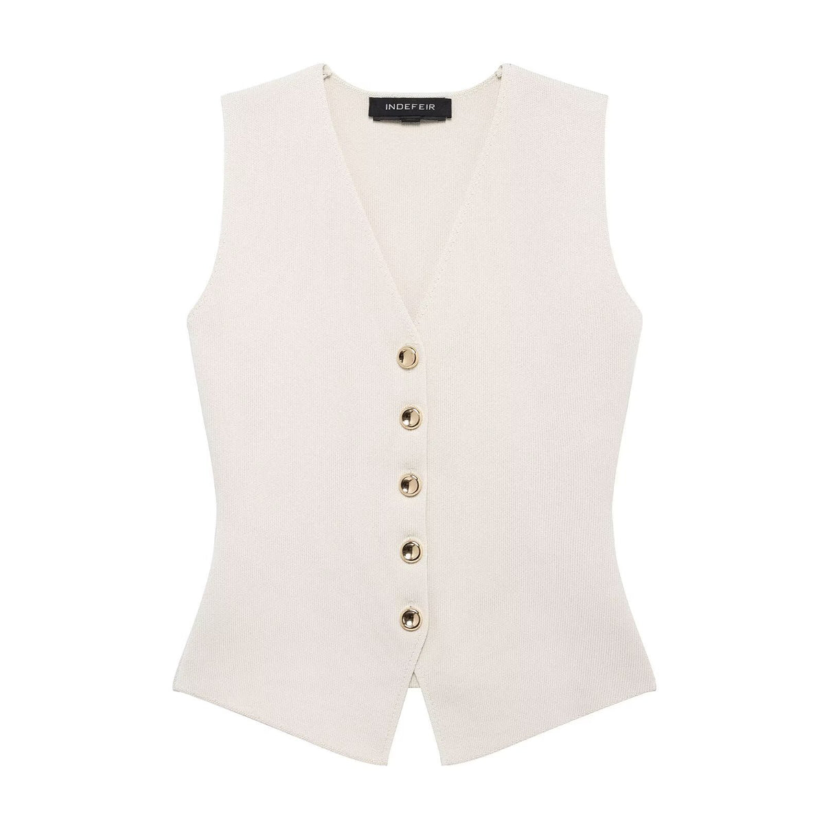Gilet in maglia con scollo a V