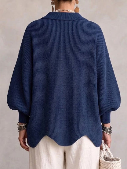 Cardigan oversize con bottoni dorati — vista 2