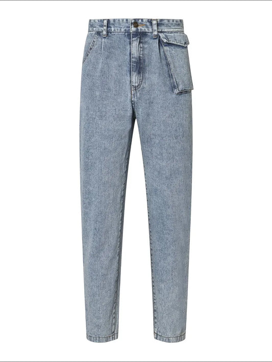 Jeans dritti a vita alta — vista completa