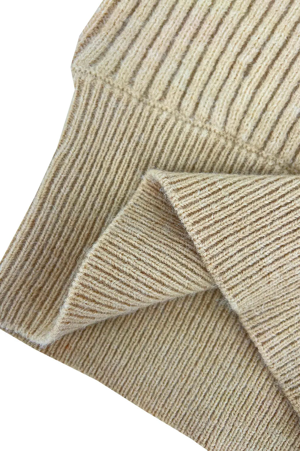 Maglia corta a coste con collo alto — dettaglio e colore 3