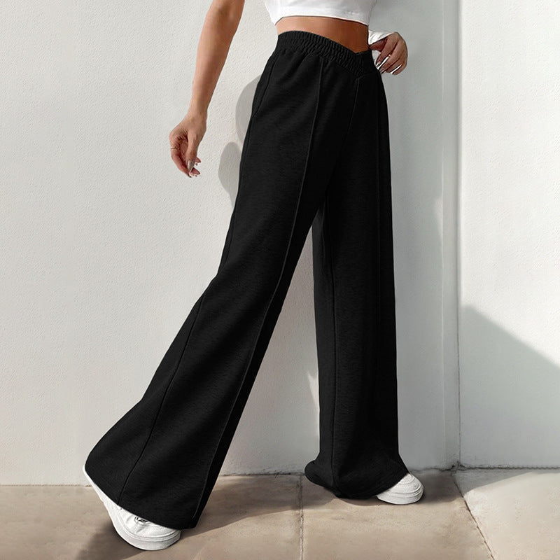 Pantaloni ampi con vita incrociata — dettaglio e colore 2