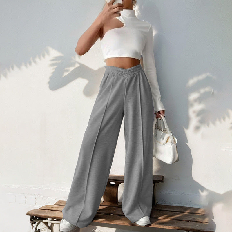 Pantaloni ampi con vita incrociata — dettaglio e colore 3
