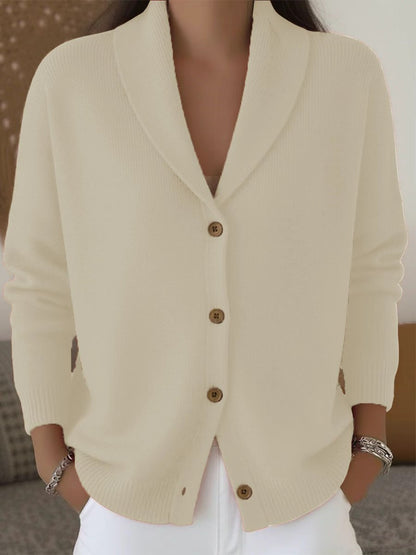 Cardigan morbido con collo ampio — dettaglio e colore 12